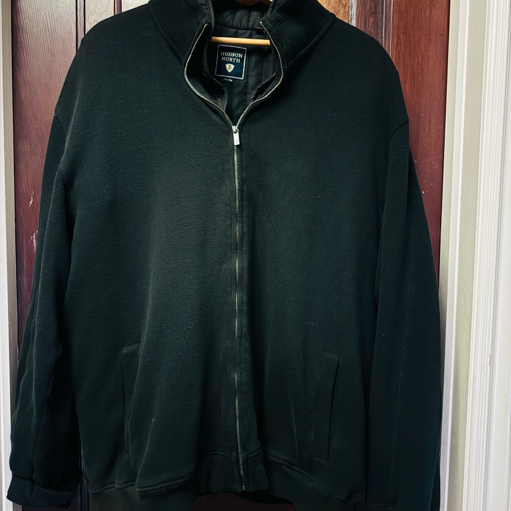 Hudson North XLG Men's Black Sweater with Detachable Liner